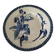 E. Bourgeois Grand Dépôt plant blue decoration washbasin plate