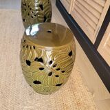 2 tables d appoint en céramique