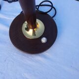 Mazda style wooden desk lamp with push button