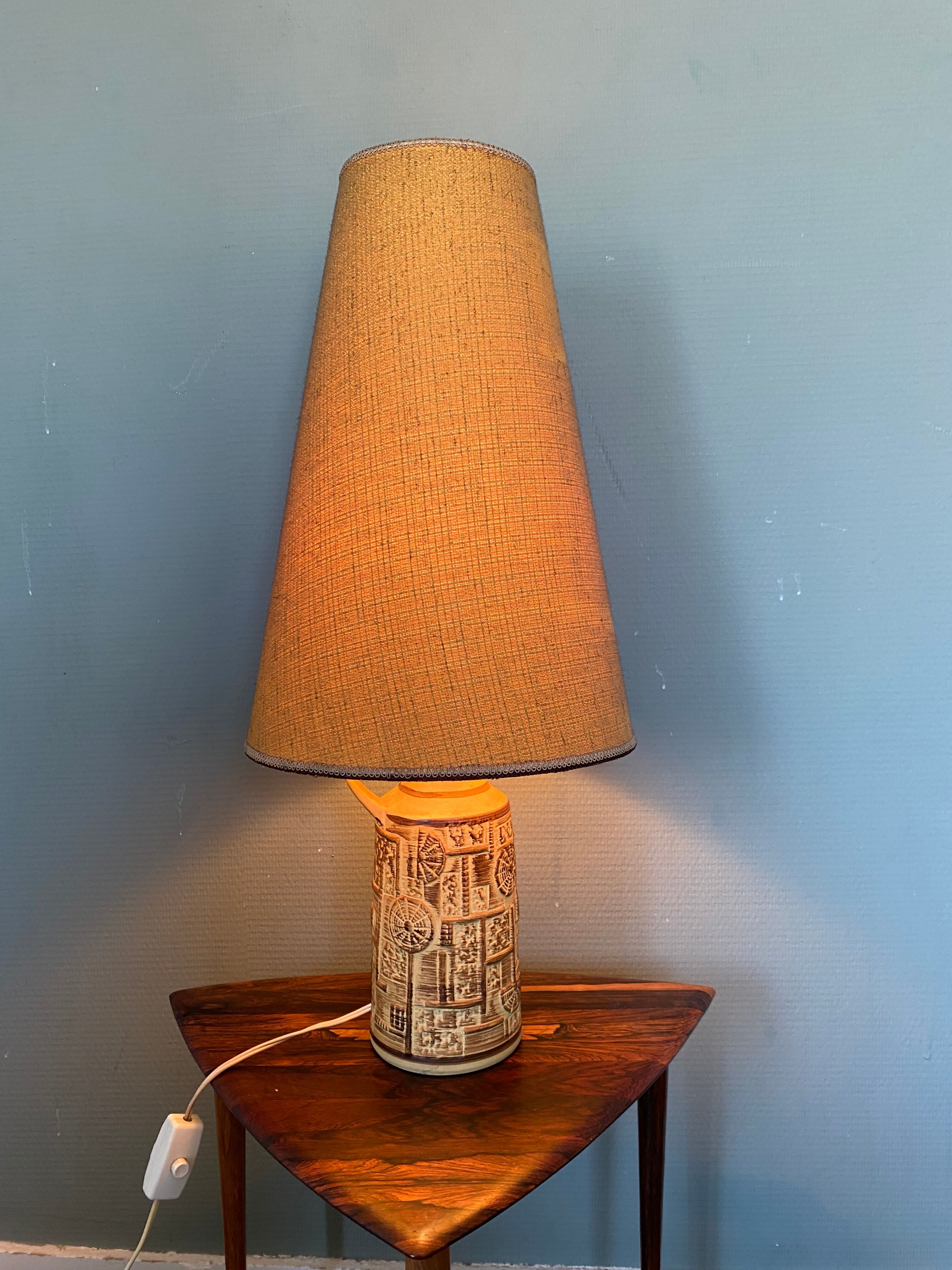 Mid-Century Scandinavian Bava Ceramic Lamp in Modern Style, 1960s