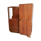 Asymmetrical cabinet and chest of drawers