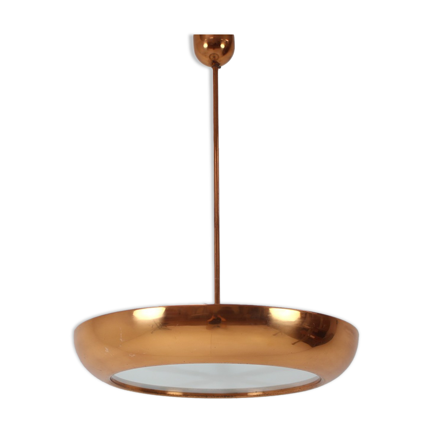 Bauhaus UFO Pendant by Josef Hurka for Napako, 1940s.