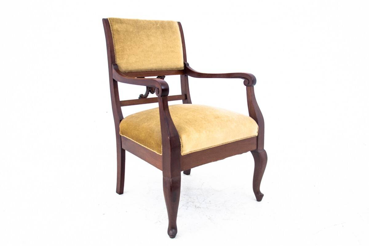 Antique armchair, Northern Europe, circa 1920.