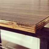 Vinyl dessert in formica and metal, 1970s