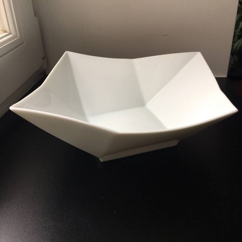 Folded Salad Bowl by Aldo Cavanna for Bernardaud - Vintage