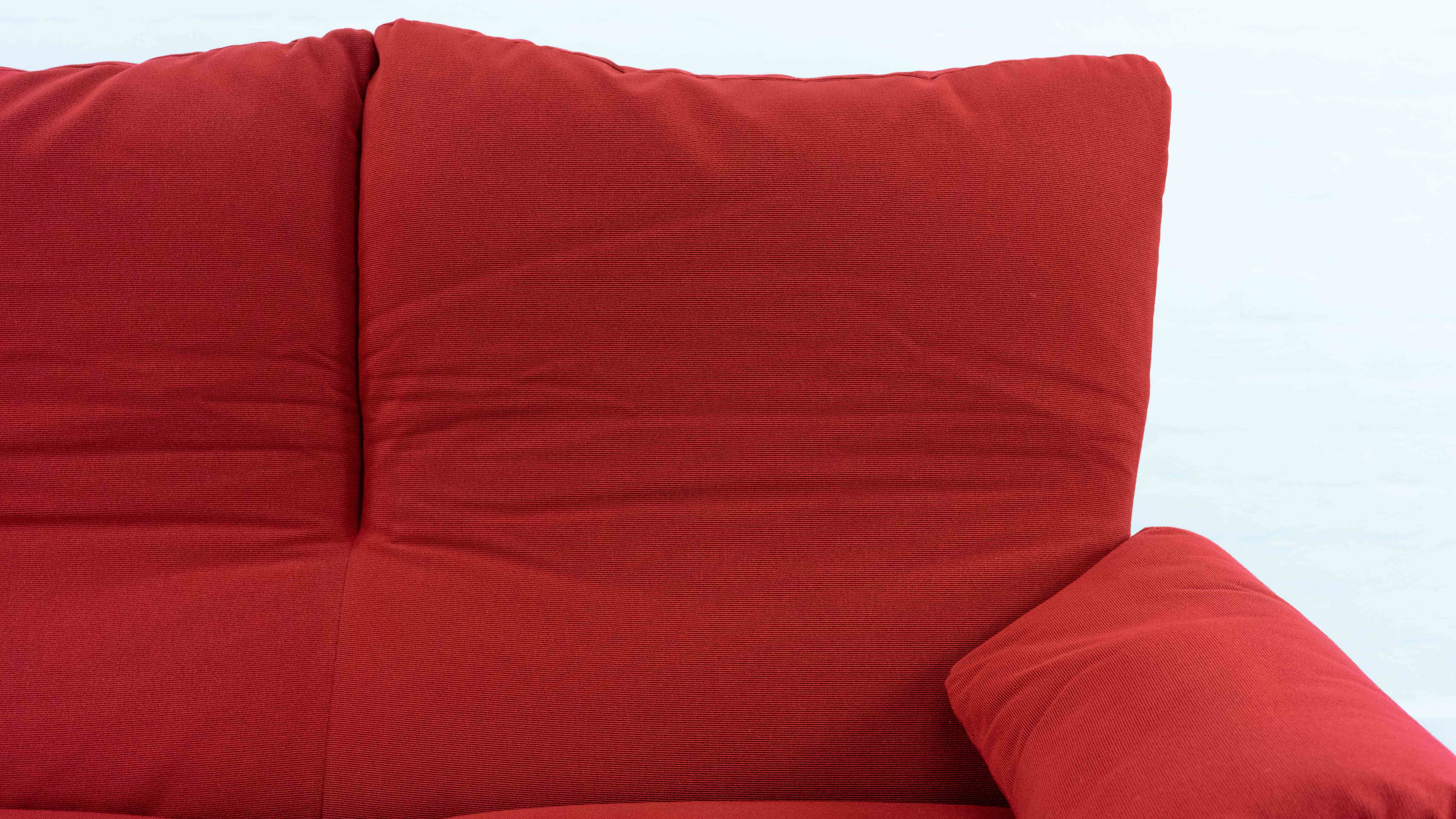 Maralunga 3-seater Sofa red by Vico Magistretti for Cassina, Italy