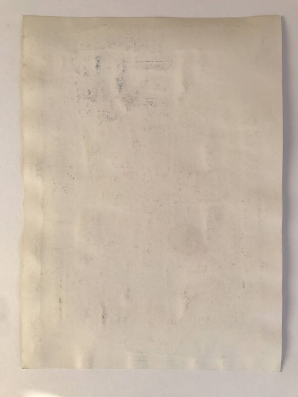 Elie Dayan, Sans titre (motif abstrait). Technique mixte sur papier