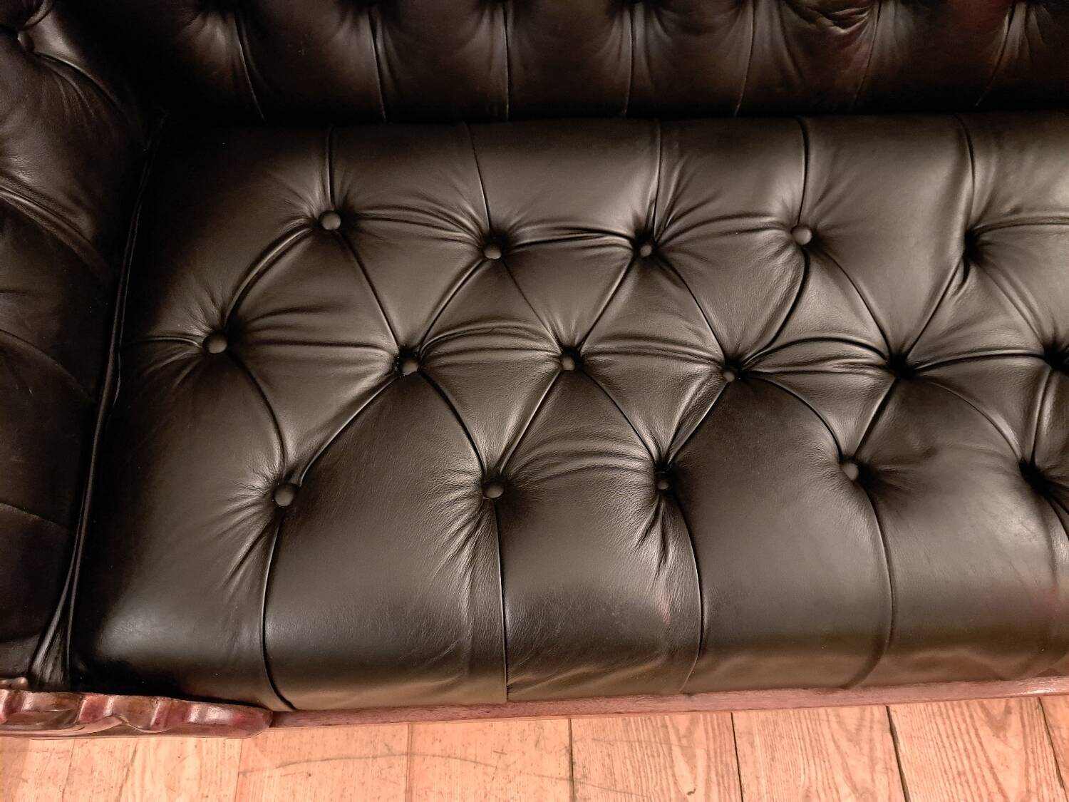 19th century Indo English Chesterfield sofa