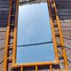 Rectangular rattan mirror