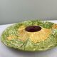 Plat barbotine tournesols
