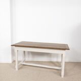 Solid wood farmhouse table