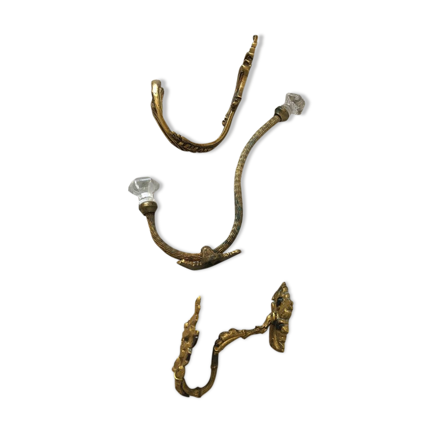 Set of three hooks in different shape