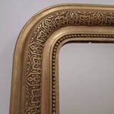 Miroir Louis Philippe 106 x 77 cm doré ancien