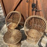 Wicker garden furniture