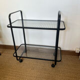 Serving with vintage metal and glass wheels