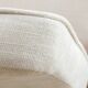 Vintage armchair in natural ecru linen, model 366