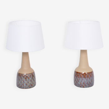 Pair of midcentury handmade table lamps model 3012 by Einar Johansen for Soholm