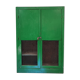 Wood workshop cabinet and mesh doors