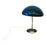 Vintage turquoise metal desk lamp / table lamp