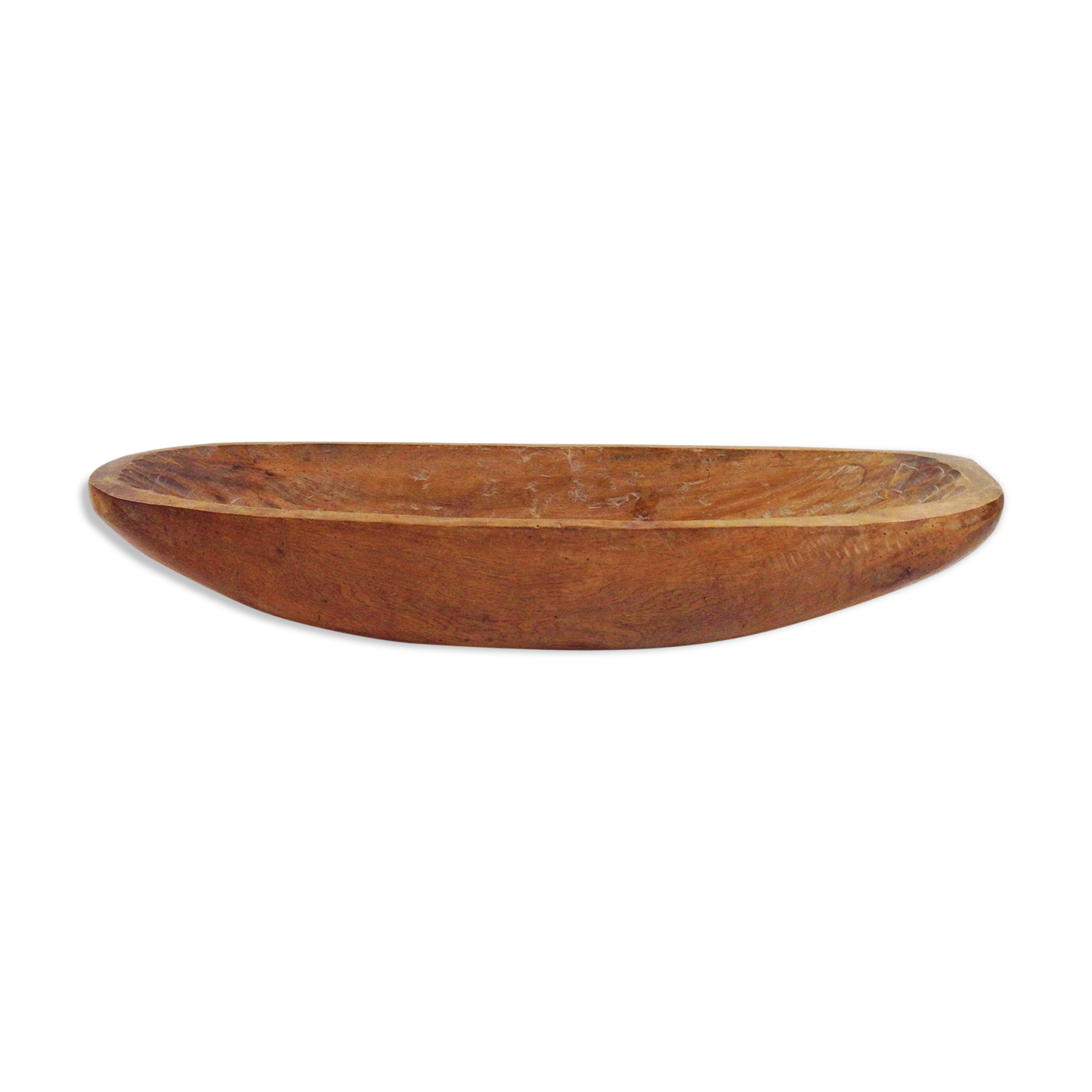 Plat en bois brut art populaire