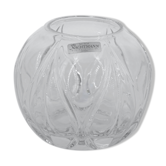 Vase allemand de boule de cristal de Nachtmann, années 60