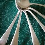 Set of W.Wright silver plate Belco spoons