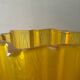 Art Deco star vase in yellow glass from the 1950s