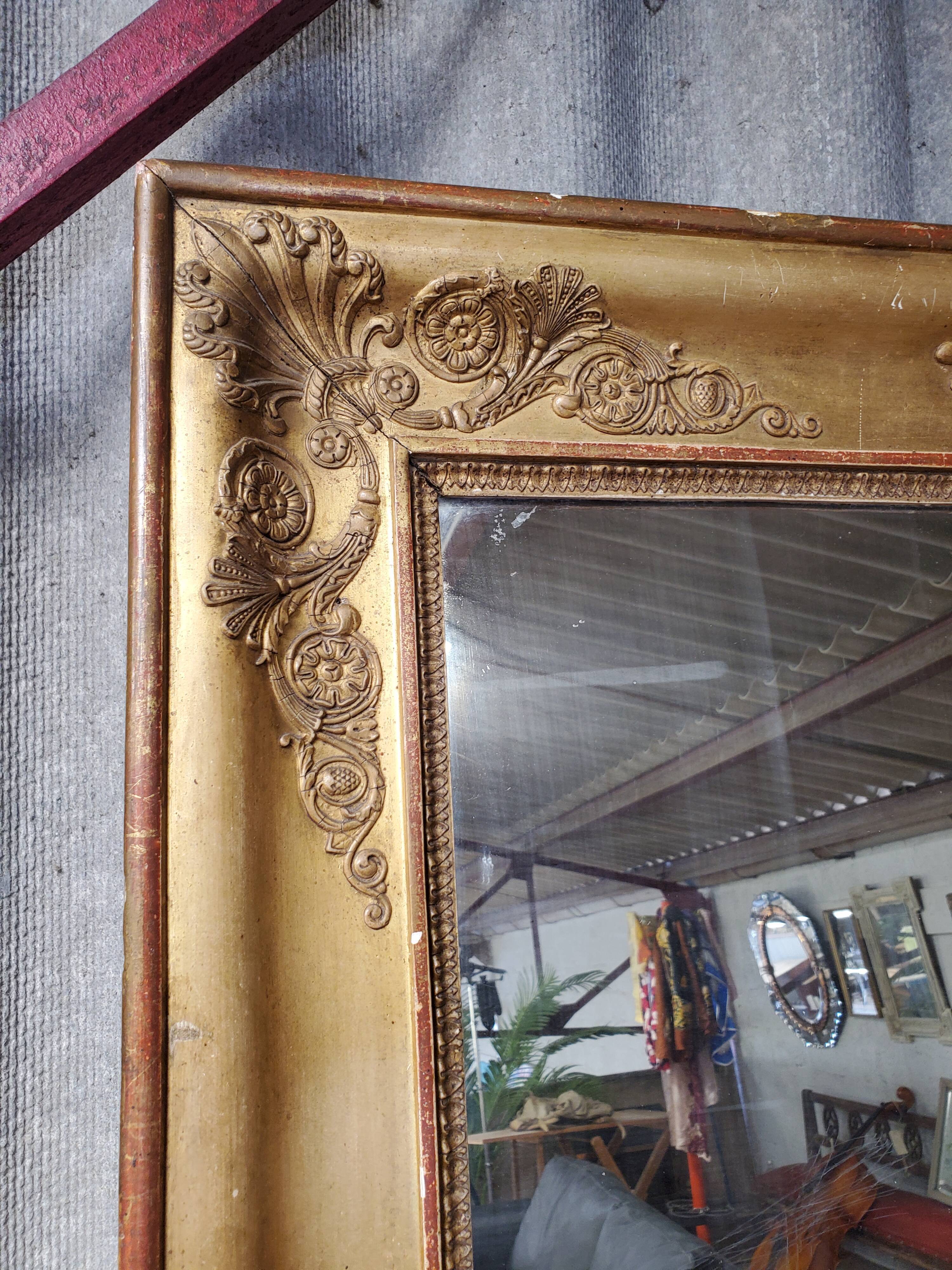 Large antique mirror