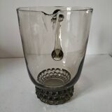Smoked glass pitcher