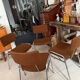 Lot de 4 chaises chromées vintage