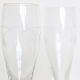 Lot of 4 chiselled crystal champagne flutes