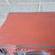 Buffet vitrine rouge terracota