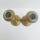 Pair antique bronze candlesticks