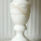 Lampe balustre en albâtre 1960