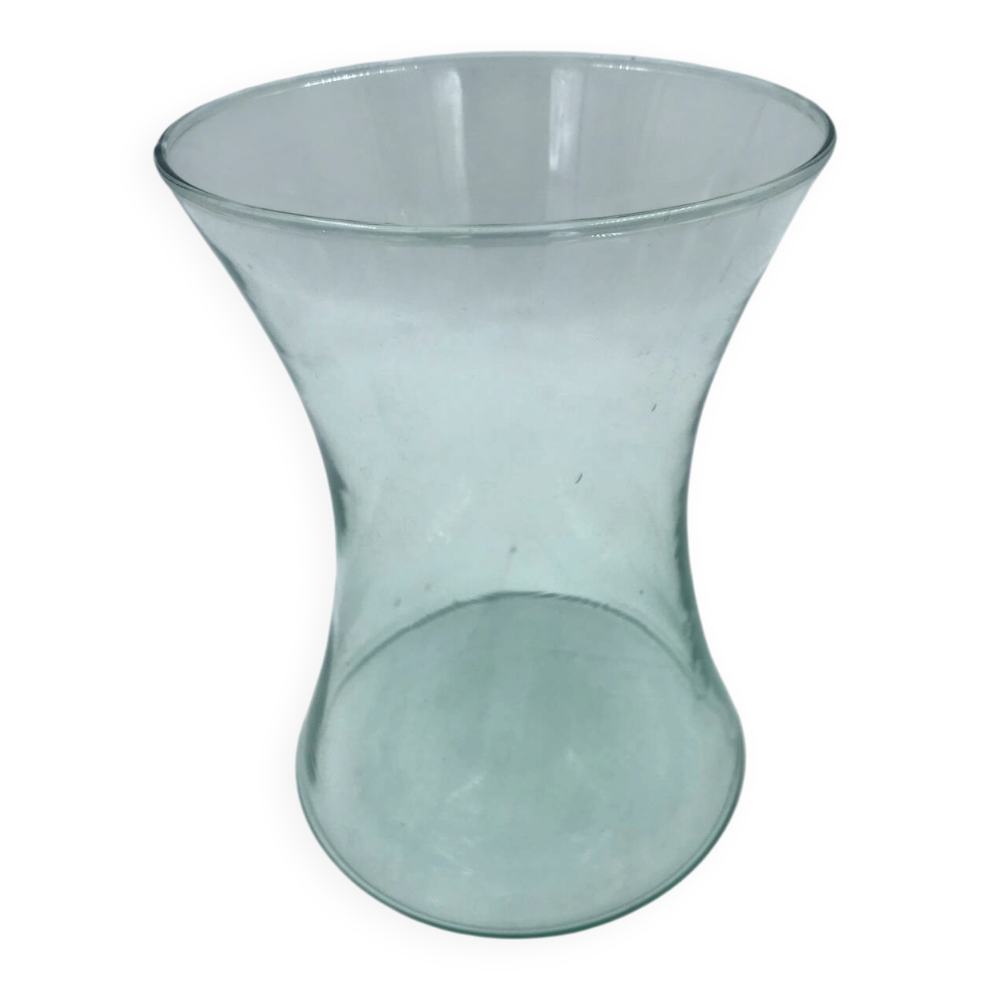 Glass diabolo vase