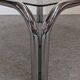 Space age tubular coffee table in smoked glass from the 60s/70s