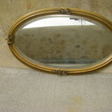 Mirror gilded wood decoration with rose