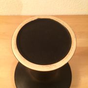 Vase moderniste "champignon" céramique noir