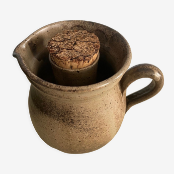 Glazed earth pitcher