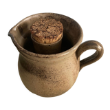 Enamelled earthenware pitcher