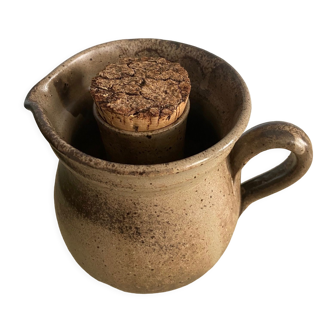 Glazed earth pitcher