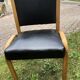 Suite of 8 bow wood chairs by William Von Bode publisher Steiner 1950