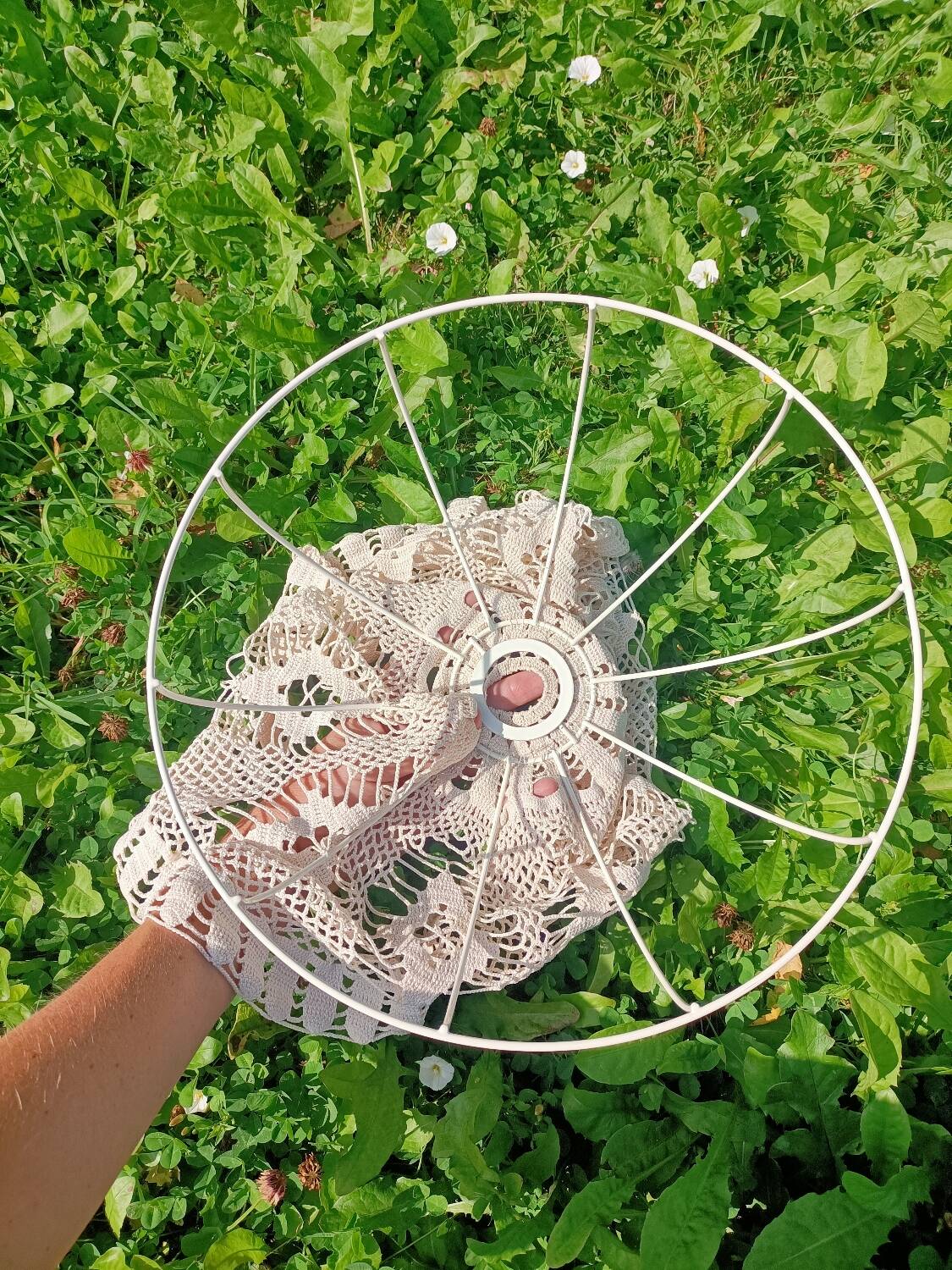 Retro lace chandelier/lampshade