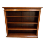 Antique oak open bookcase
