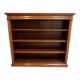 Antique oak open bookcase