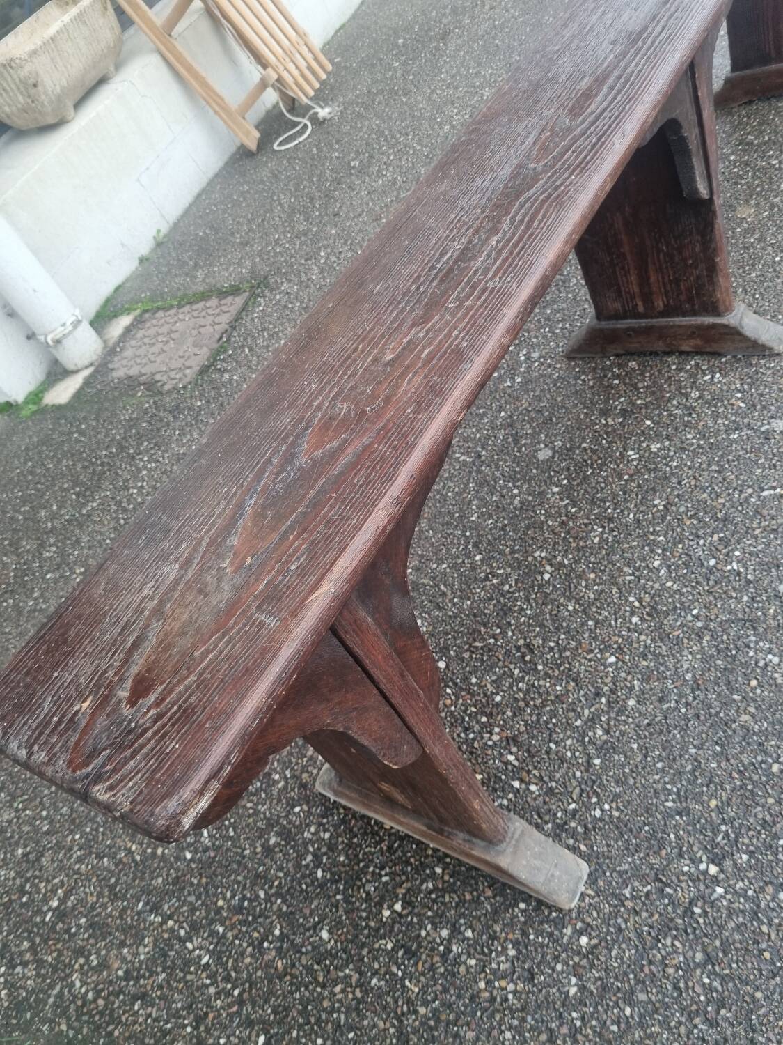 Old church bench