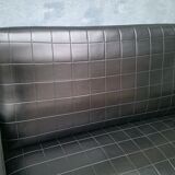 Vintage black skai sofa