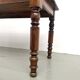 Farm table in solid cherry wood, turned legs, France, around 1900.
