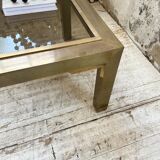 Table basse en laiton années 60
