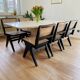 rattan and wood bistro chair